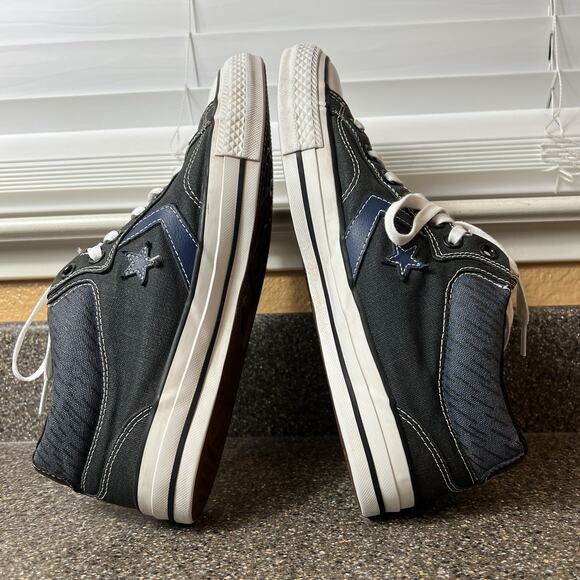 Converse CONS All Star Chuck Taylor Mens 9.5 Shoes Gray Blue Lace Up Sneaker Low - Picture 6 of 11